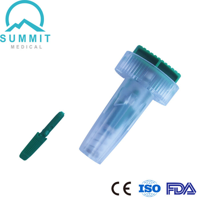 快適な血の見本抽出のためのボタンによって活動化させる安全尖頭アーチ21G 1.8mm