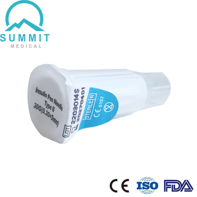 FDA 510Kは単一の終わりの保護安全インシュリンのペンの針30G 5mmを承認した