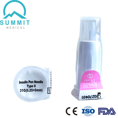 安全最高の保護のためのシステムの錠の引き込み式のインシュリンのペンの針31G 5mm