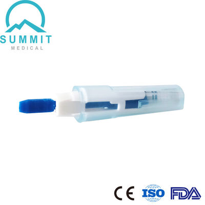 30G 1.5mm 自動引き下げ可能なランセット針付きの安全性血液ランセット